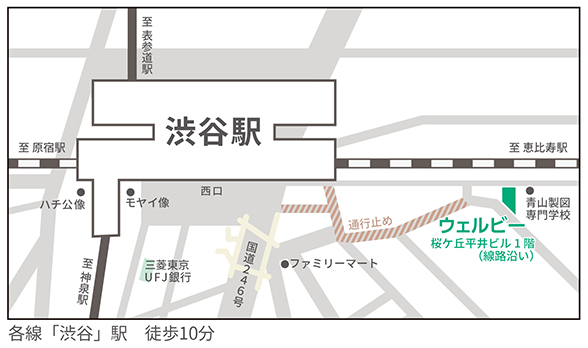 ウェルビー渋谷センター地図