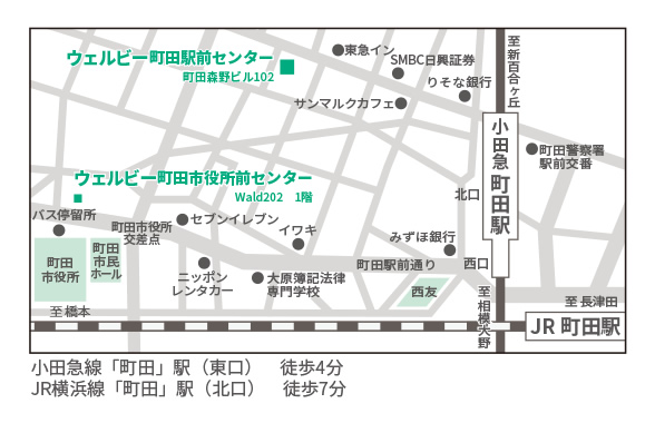 ウェルビー町田駅前センター地図