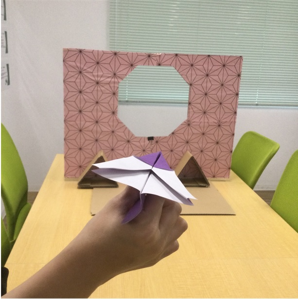 ８＠目標の桃色と赤色線の的の写真藤沢第2センター