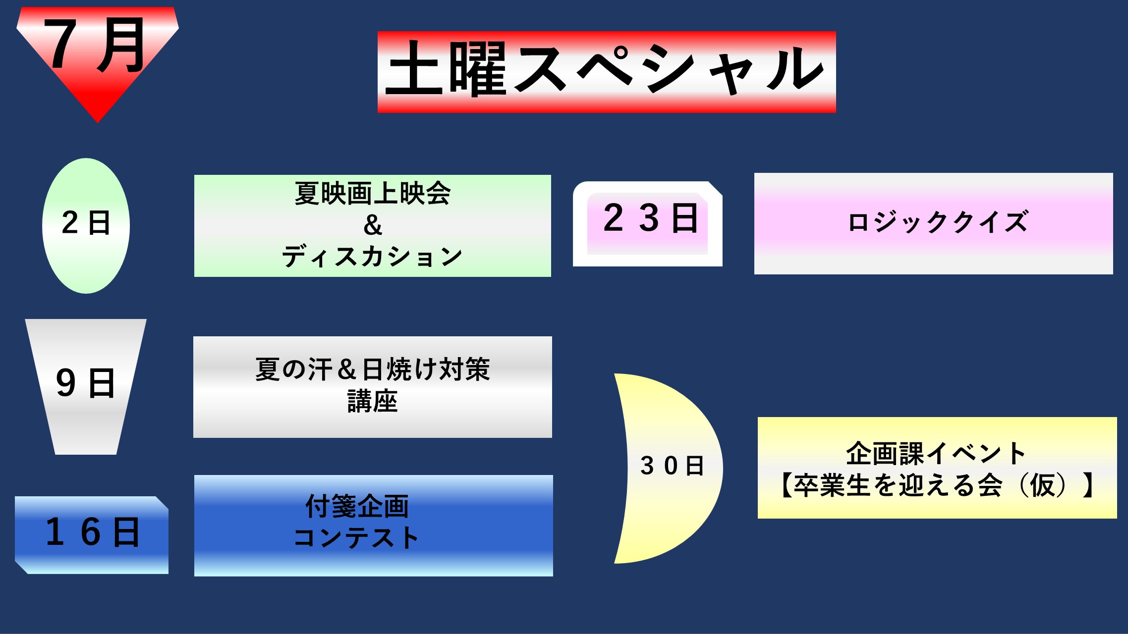 ウェルビー渋谷センター7月土曜スペシャル