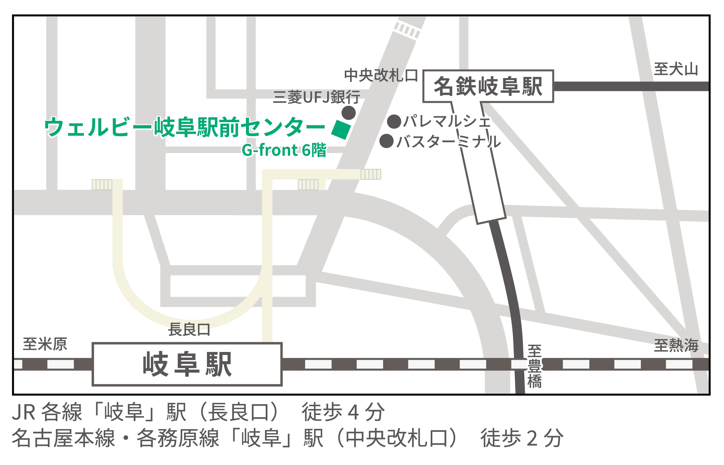 ウェルb－岐阜駅前_地図