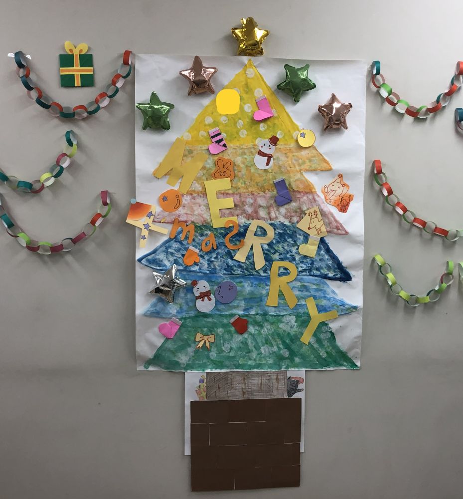 ウェルビー高松センター壁画ツリー画像