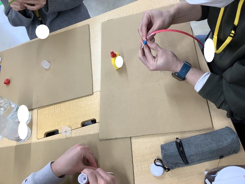 【ウェルビー博多センター】企画課イベント開催！オリジナルコマ作り＆コマ回し大会！！①