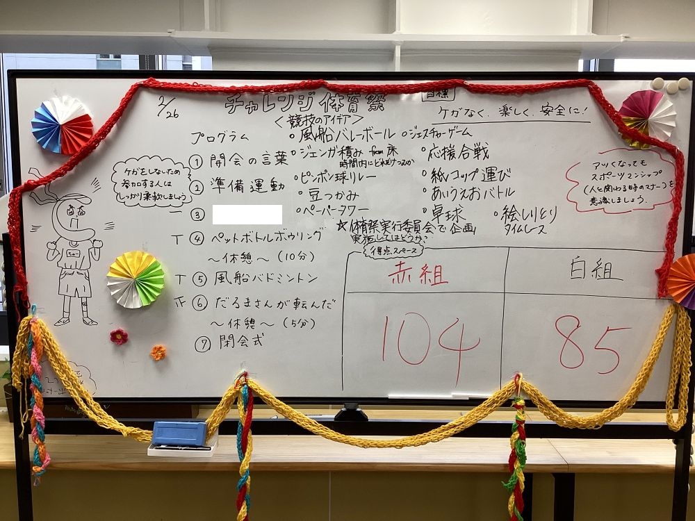 ウェルビーチャレンジ岡山駅東口センター体育祭の写真